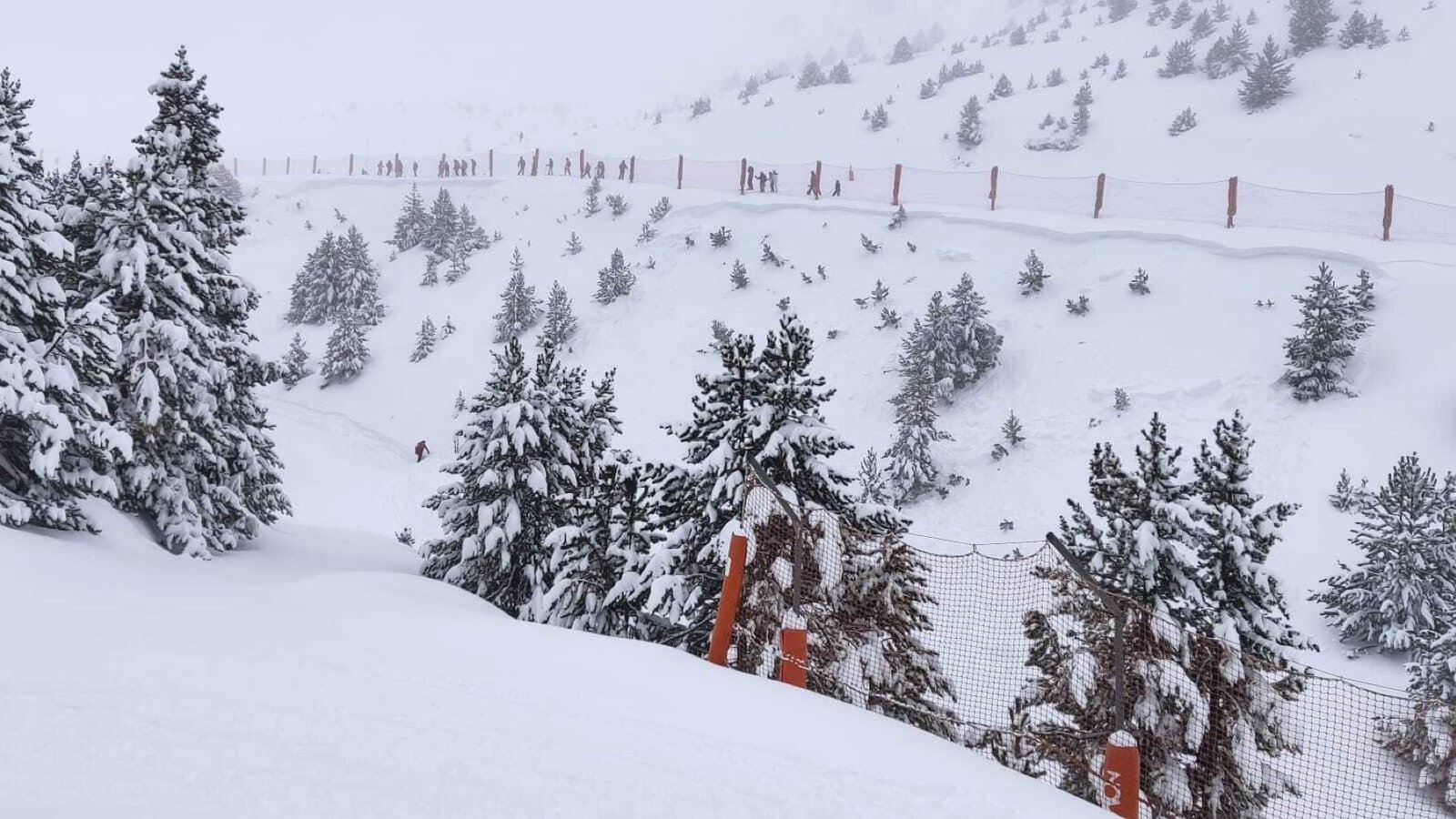 Fallece un hombre en el Pirineo aragonés por culpa de un alud en un barranco.
