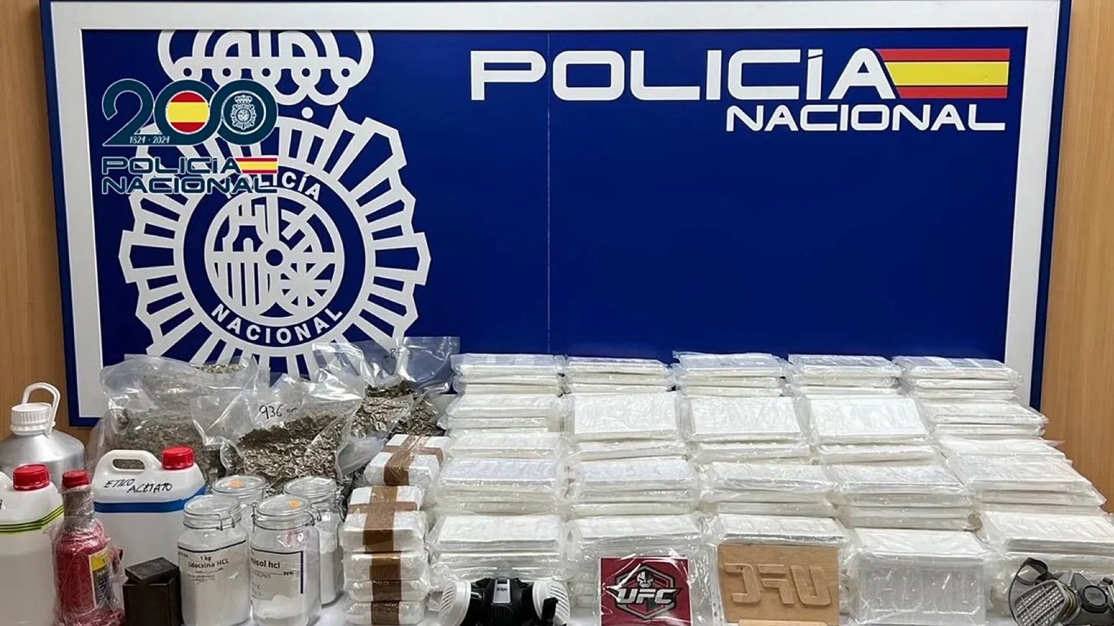 Desarticulada en España una red de narcotráfico procedente de Portugal con 51 detenciones.