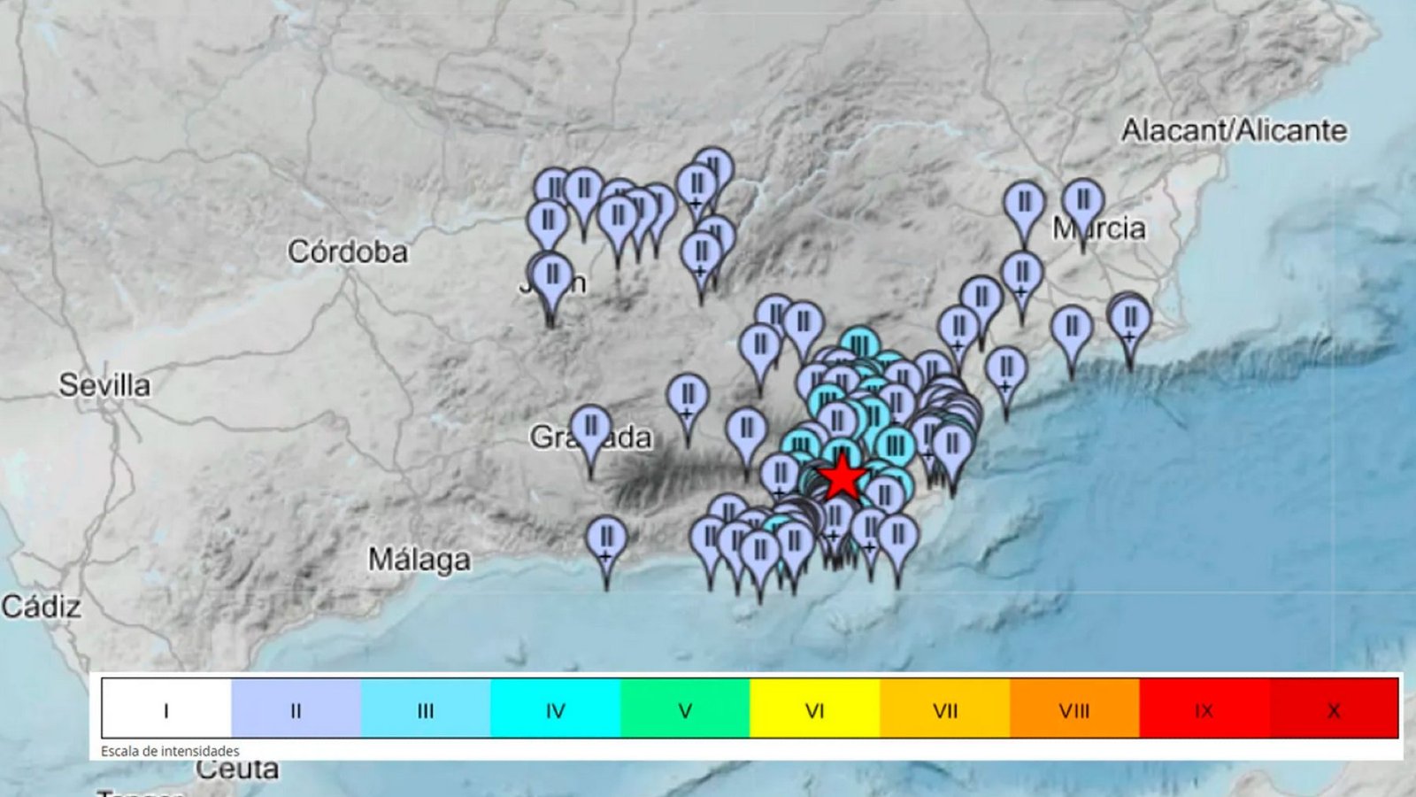 Un terremoto con magnitud 4,3 hace temblar el sureste de España.